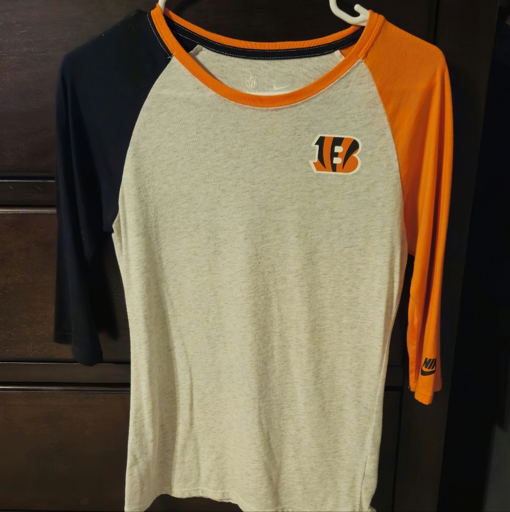 Cincinnati Bengals Nike 3/4 sleeve tshirt
